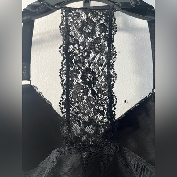Victoria's Secret Black Lace Racerback Bra - push-up - Picture 3 of 6